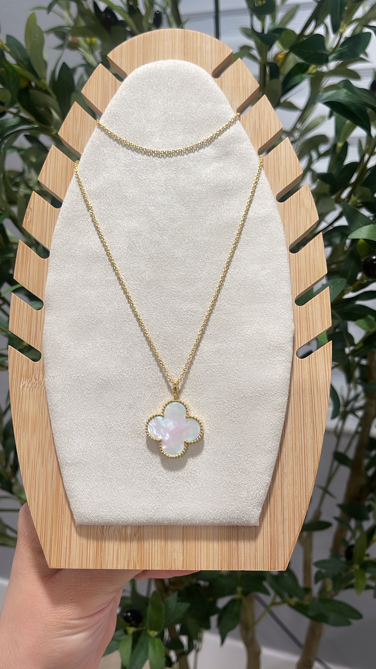 Big clover necklace π«Άπ»β¨