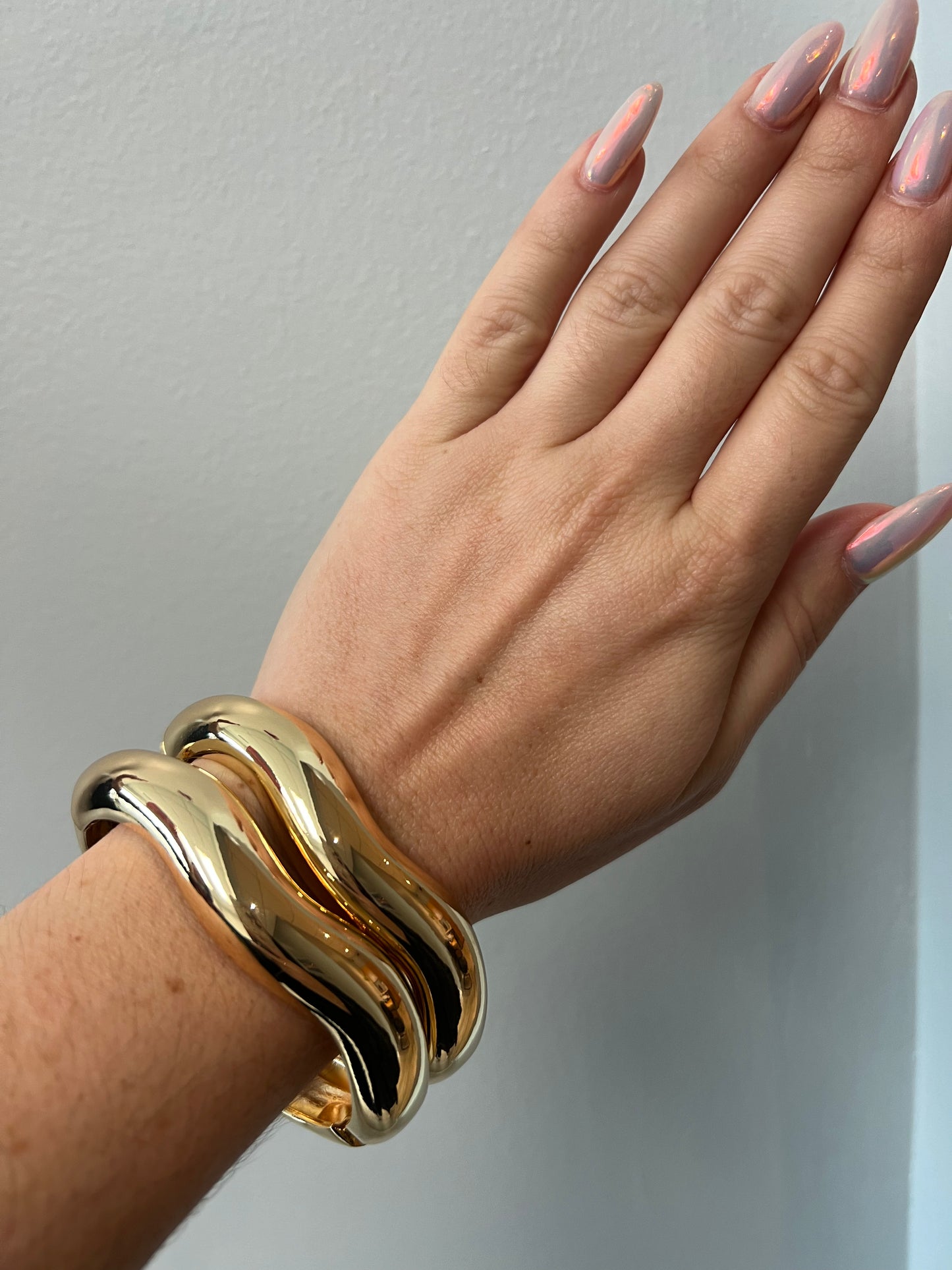 Chunky asymmetrical Bangles