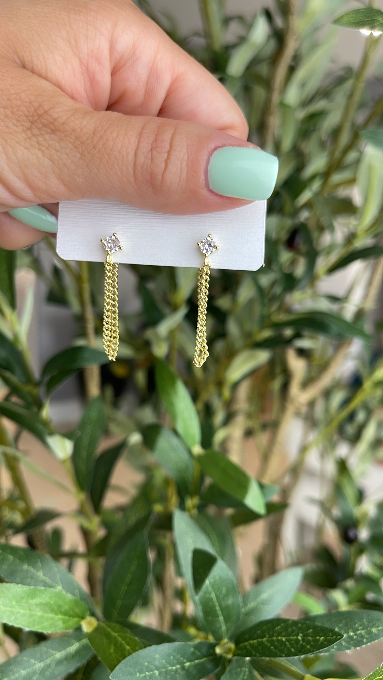 Chain earrings