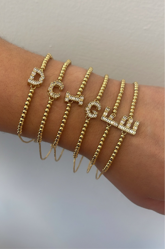 Initial adjustable bracelets ✨