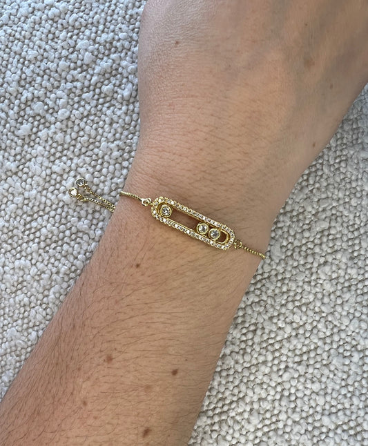 Rhinestone shiny bracelets