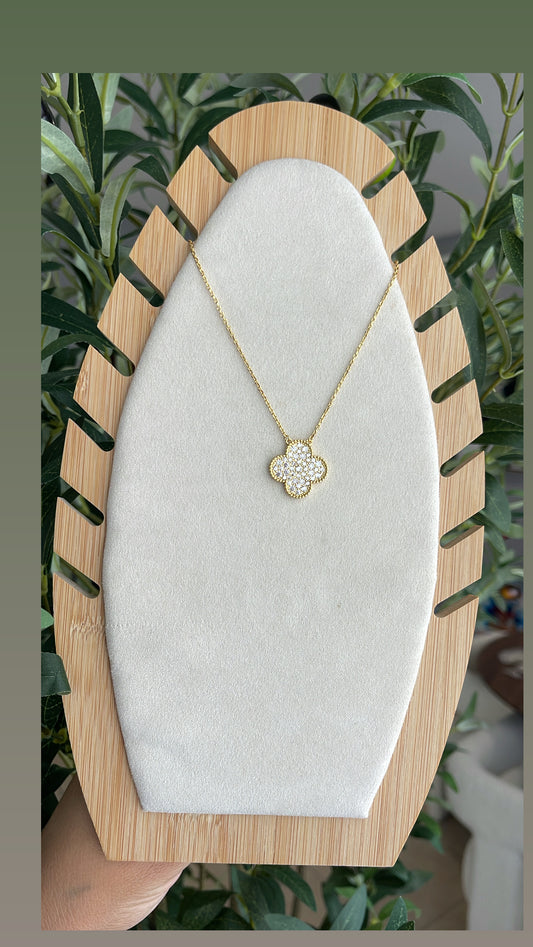 Van rhinestone necklace