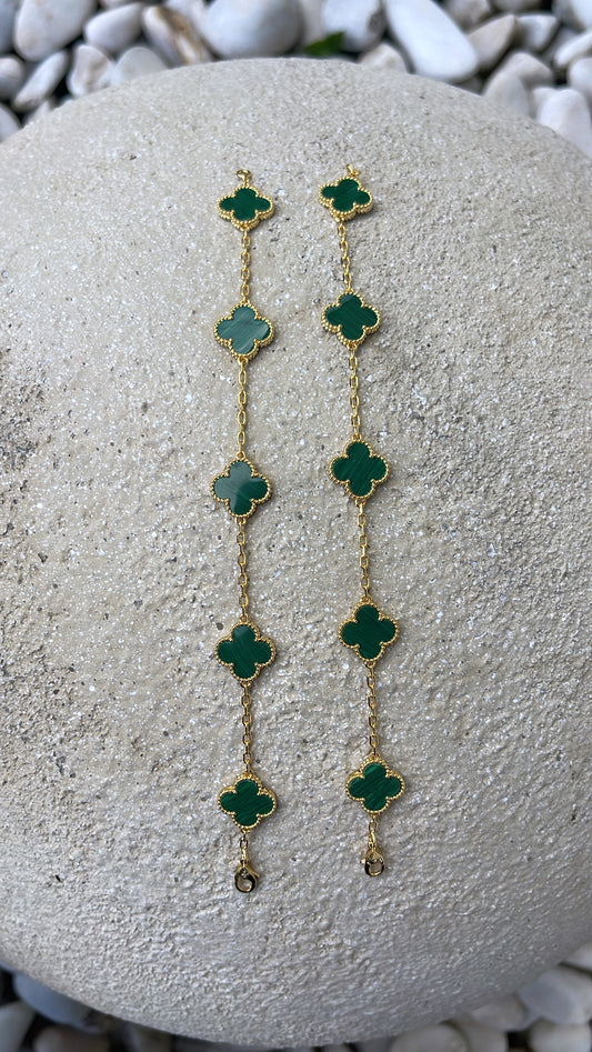Green clover bracelets