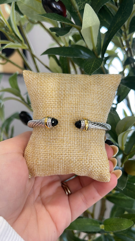 David Y black bangle