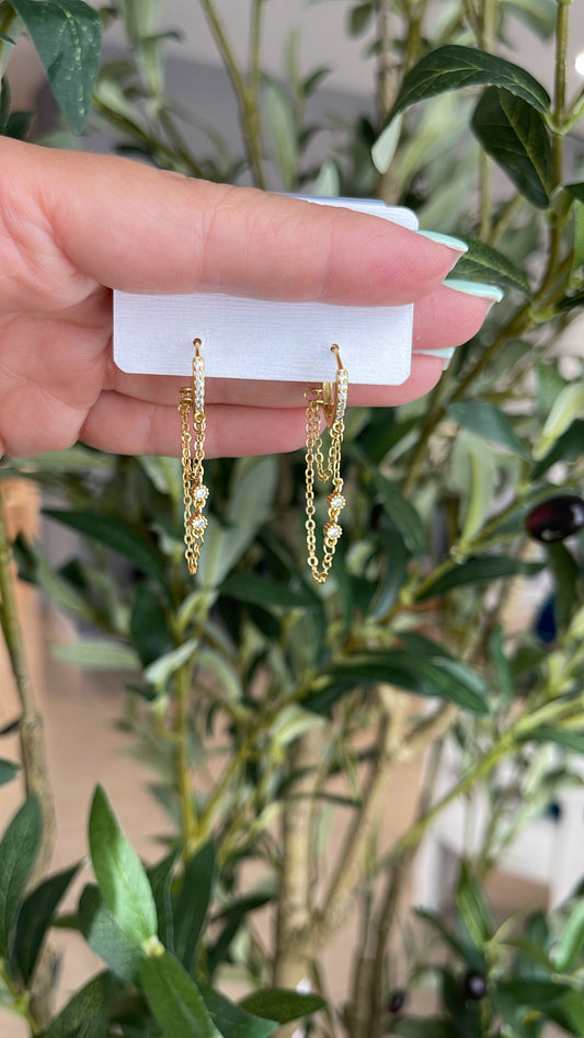 Chain argolla earrings