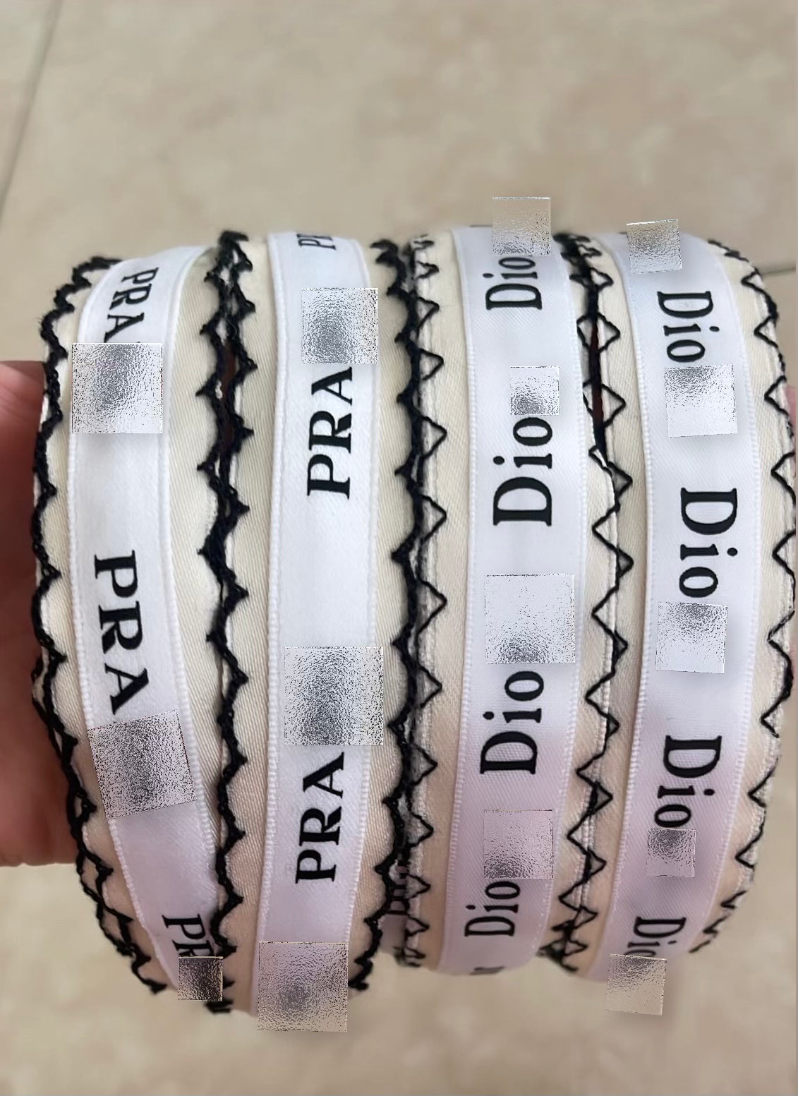 Dio- Pra white headbands