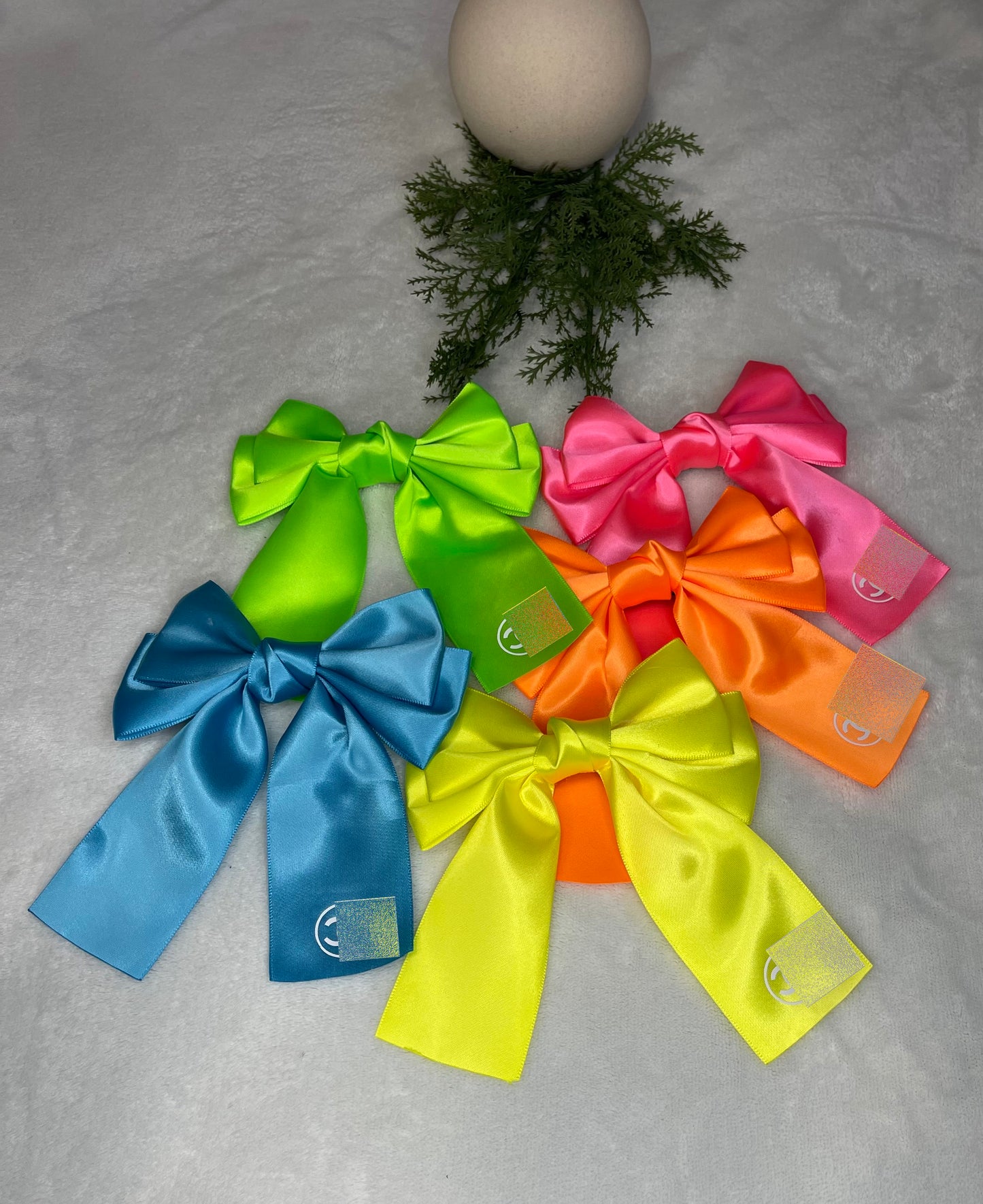 Neon Satin Bows